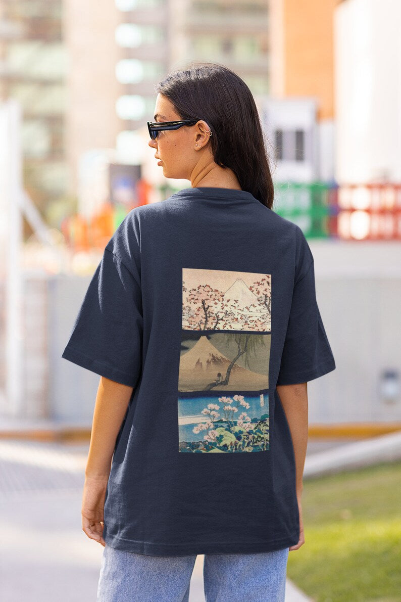 Hokusai Collage T-Shirt (Back)