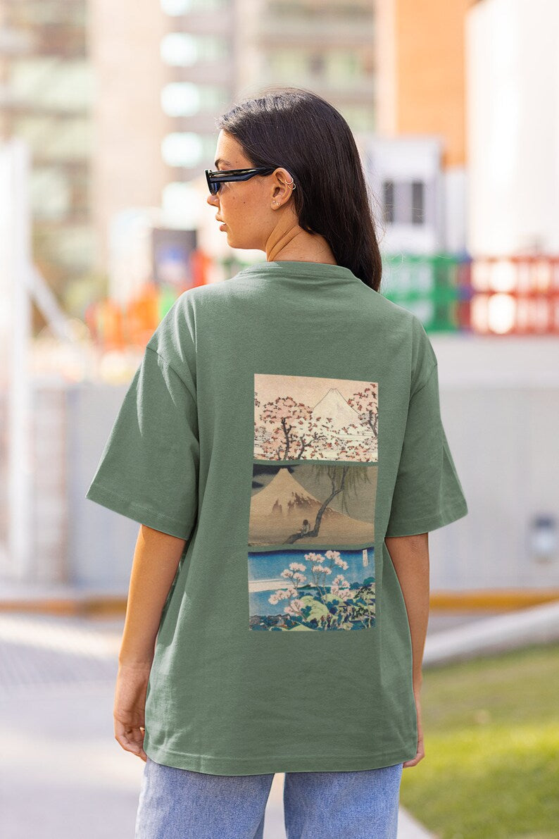 Hokusai Collage T-Shirt (Back)