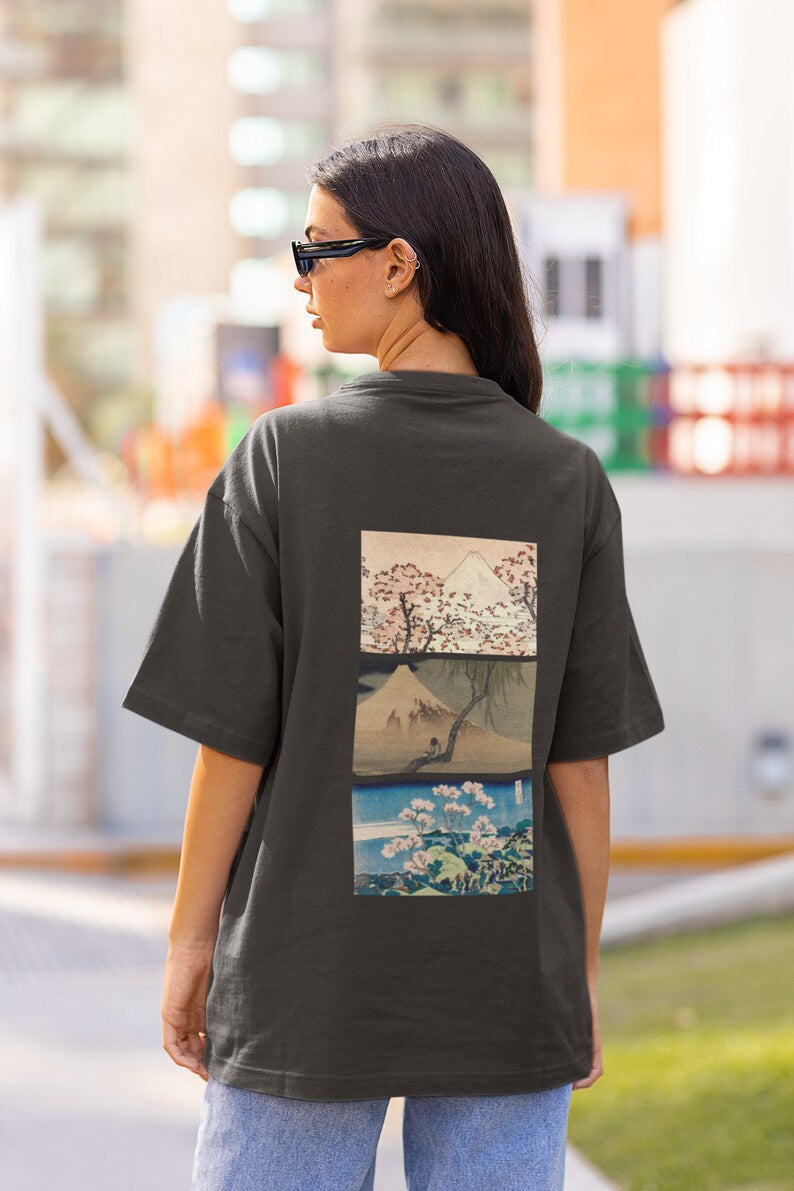 Hokusai Collage T-Shirt (Back)