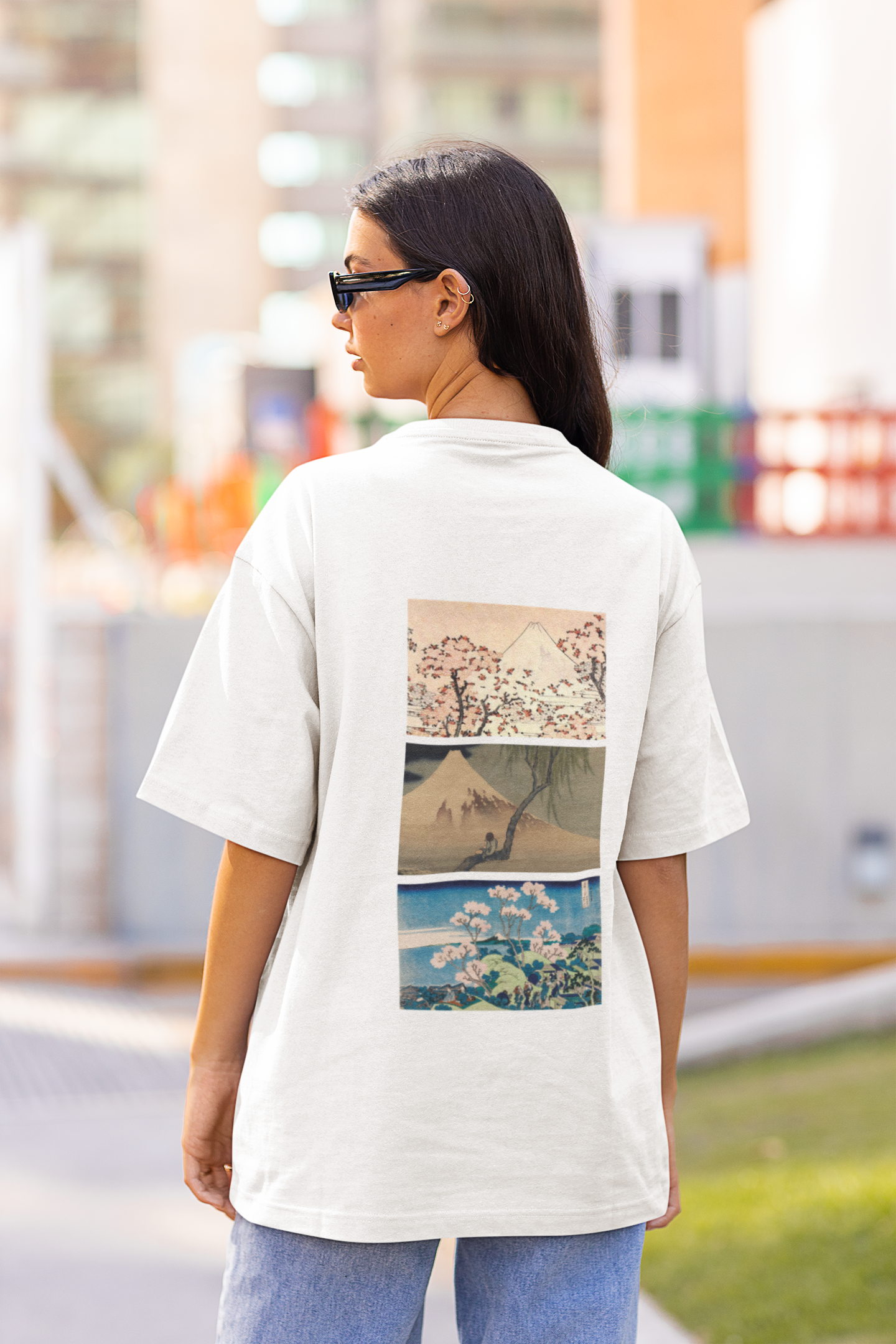 Hokusai Collage T-Shirt (Back)