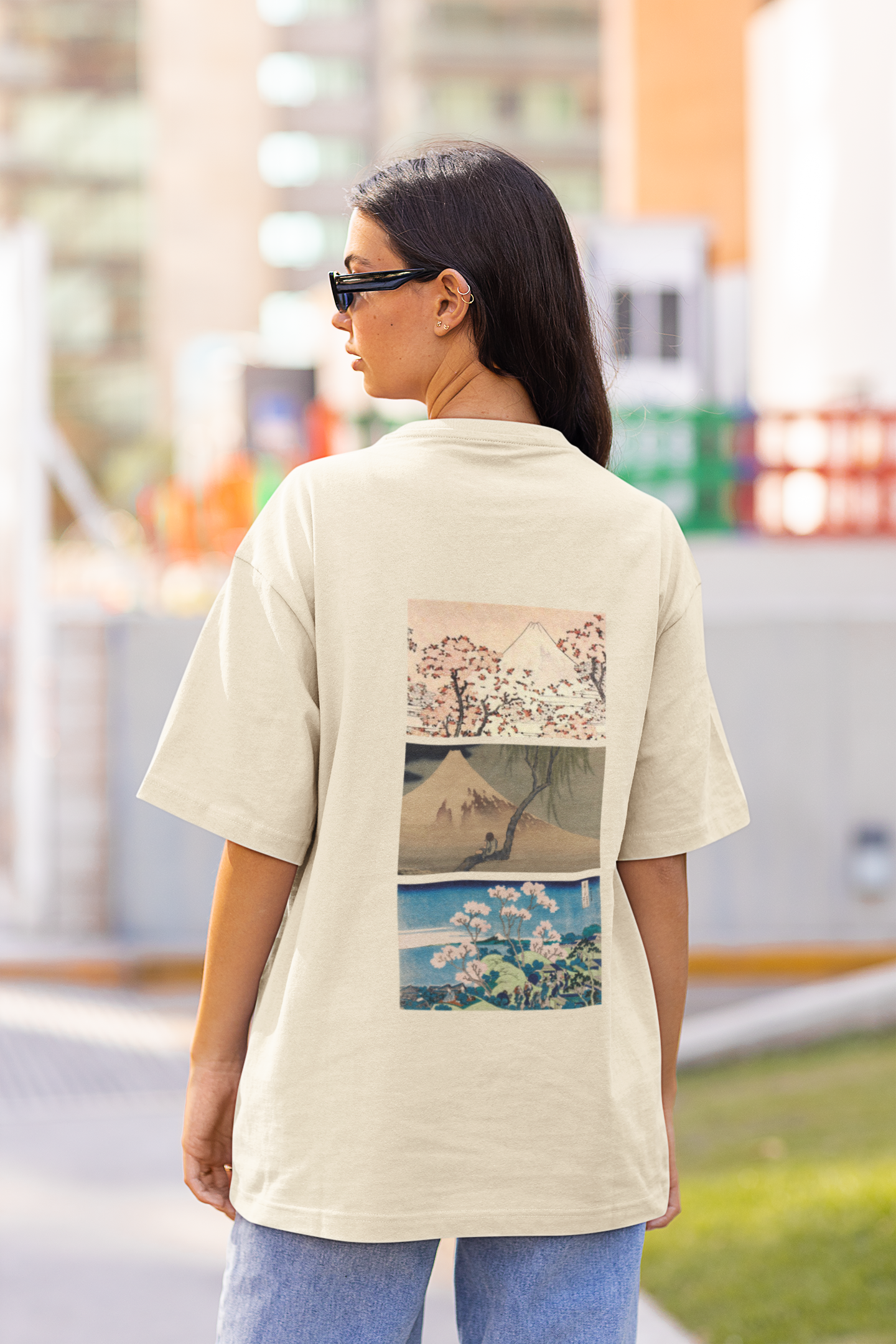 Hokusai Collage T-Shirt (Back)