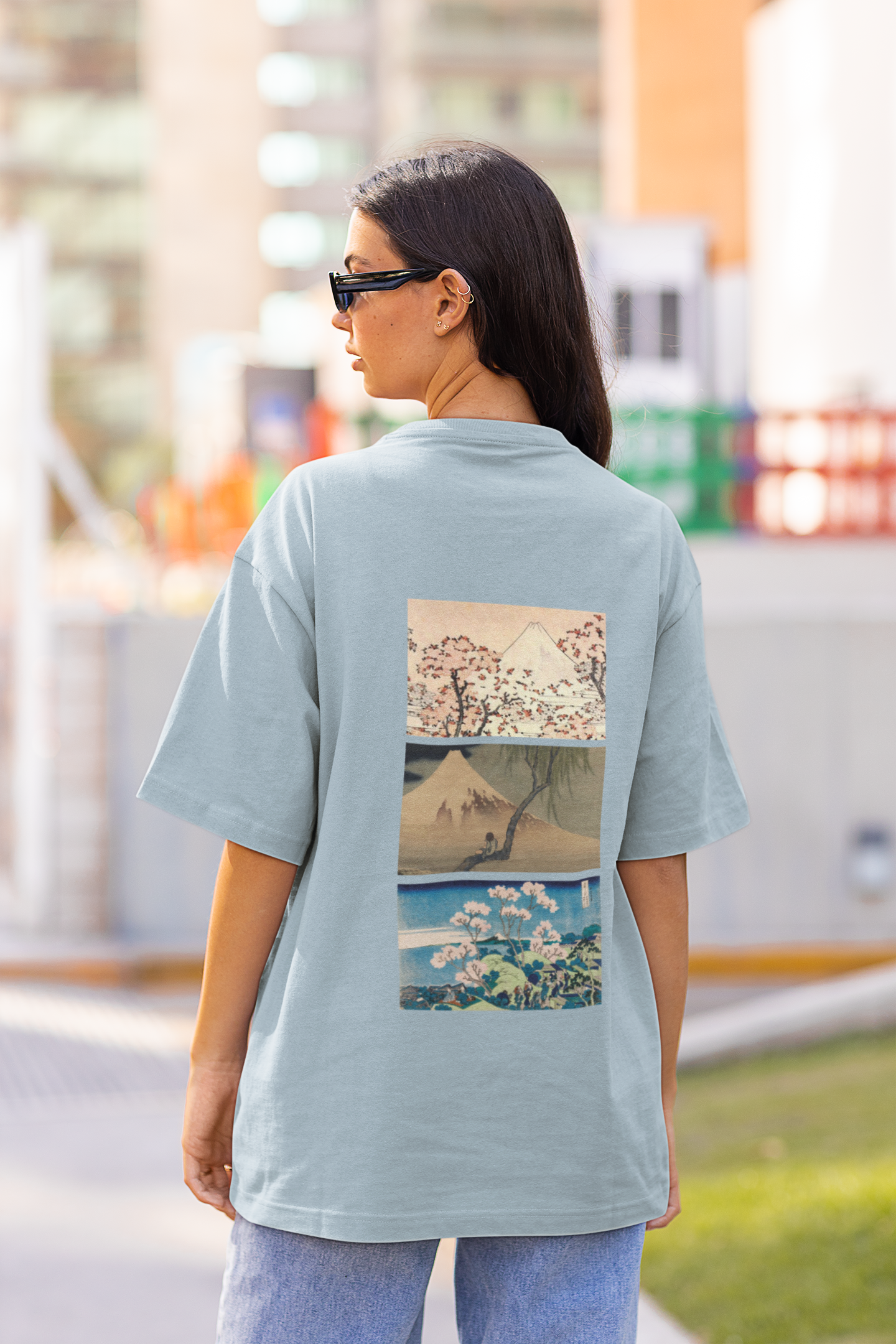 Hokusai Collage T-Shirt (Back)