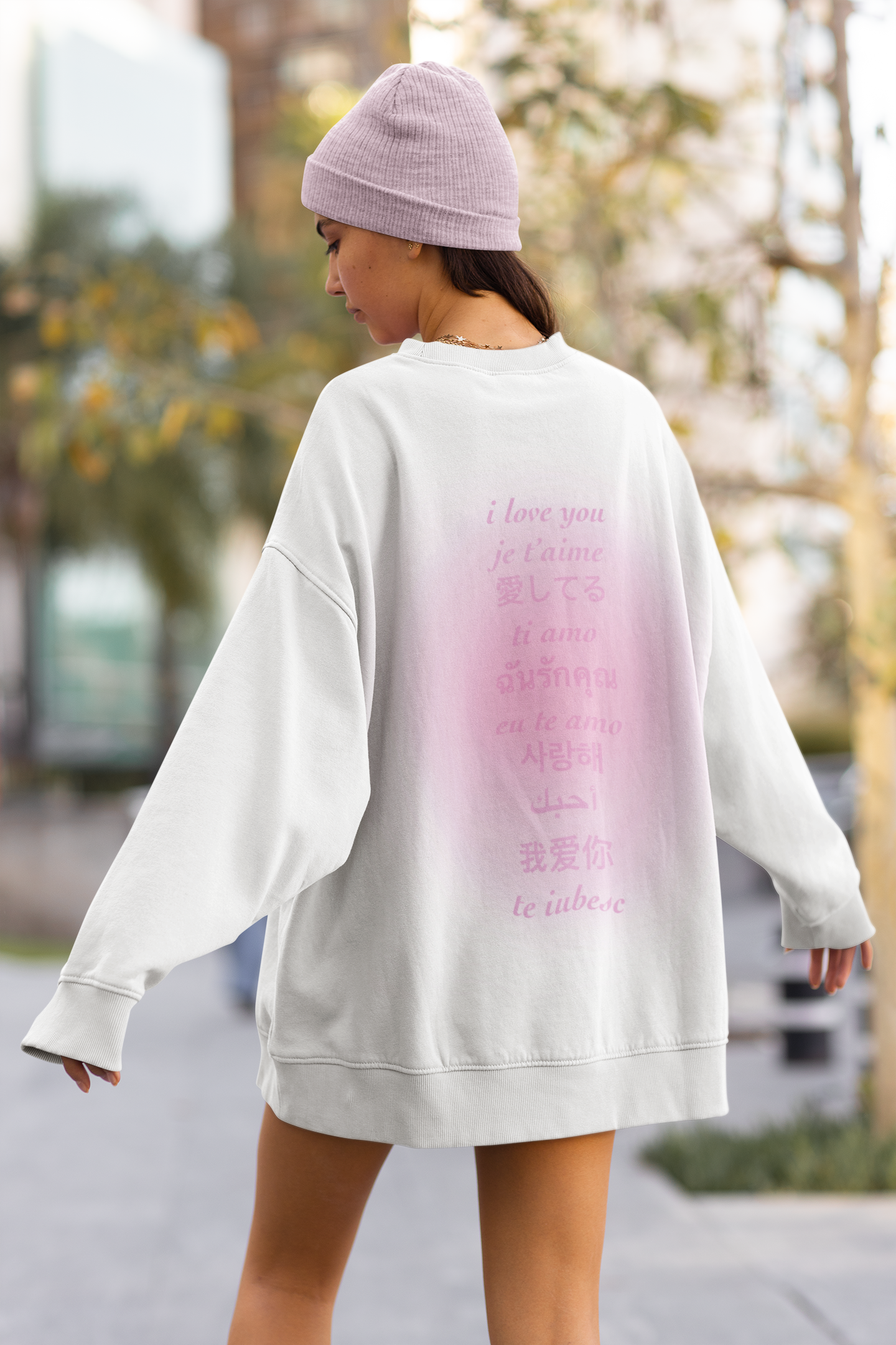 'I Love You' White Sweater