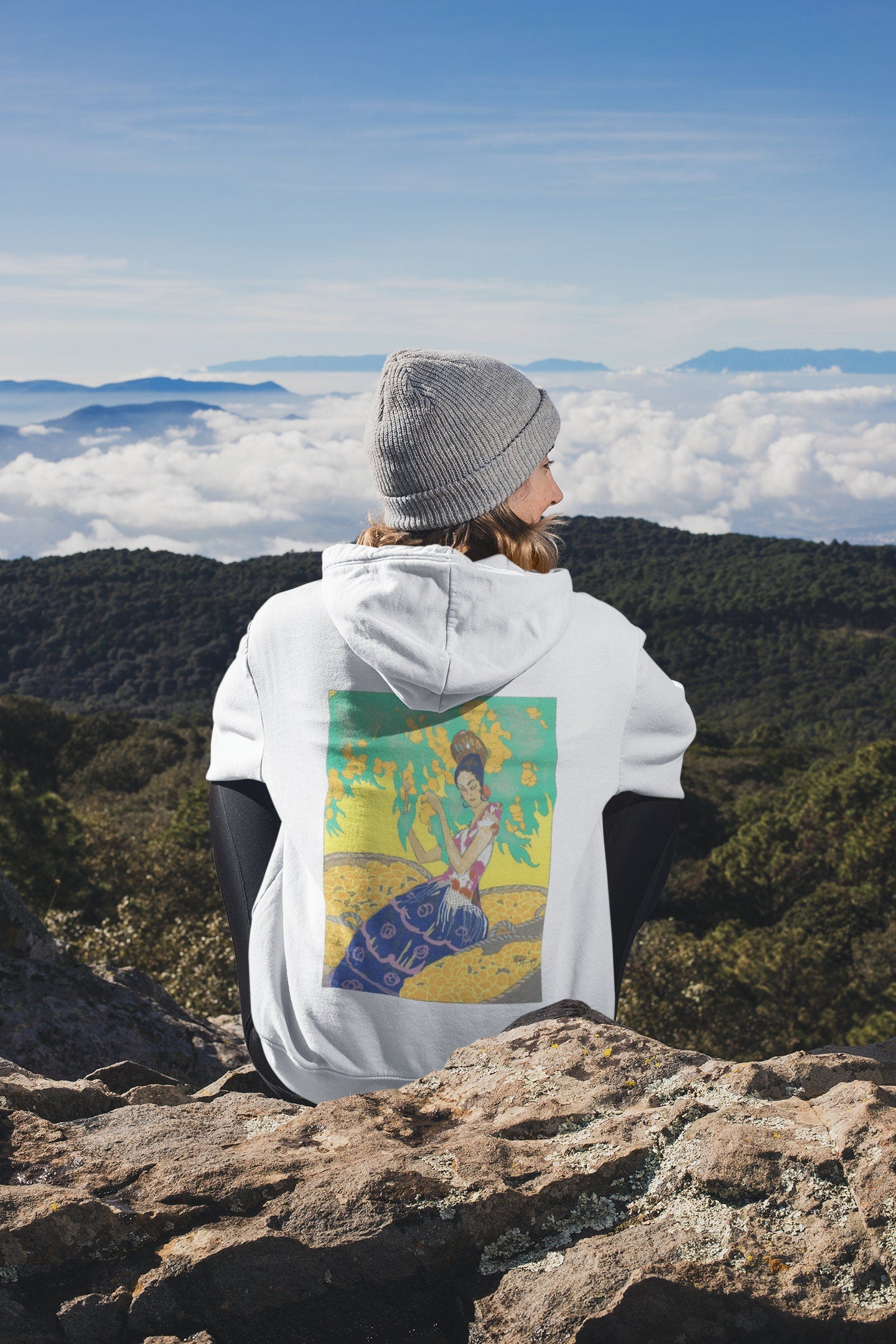 'Lady with Lemons' Graphic Hoodie