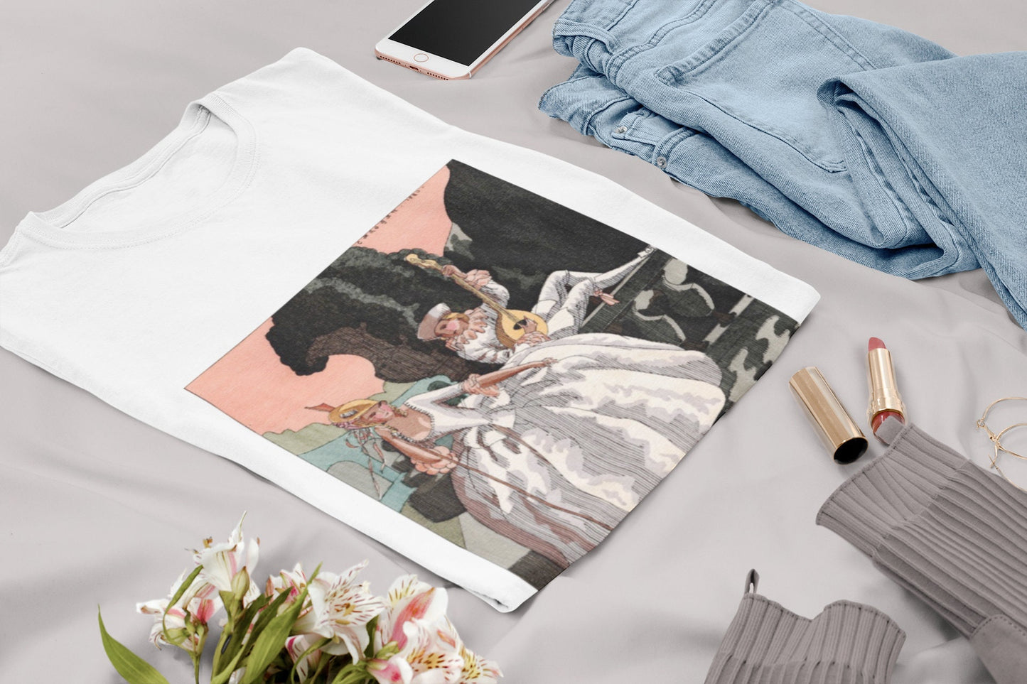 'Lady Being Serenaded' Graphic T-Shirt