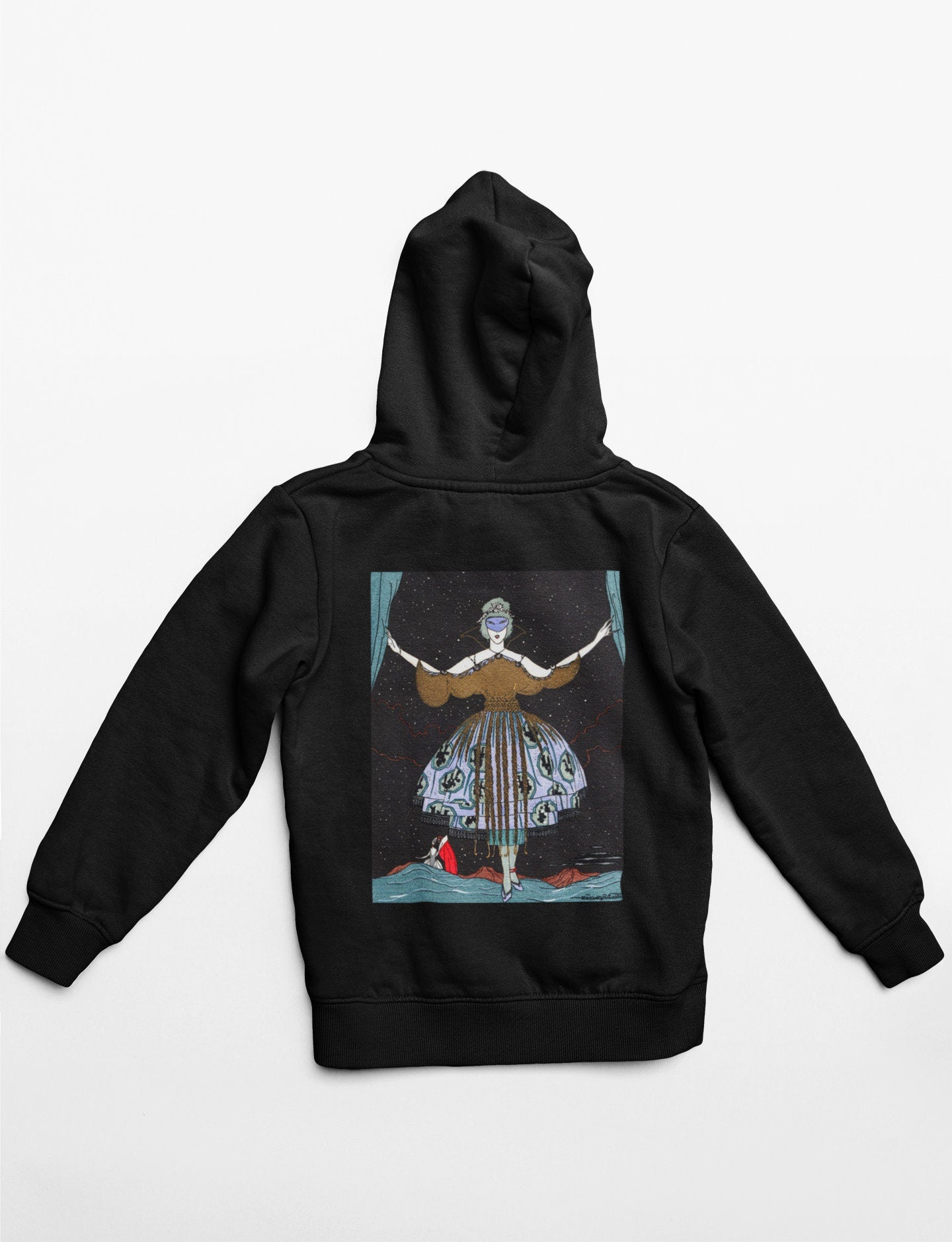 'Lady at Masquerade' Graphic Hoodie