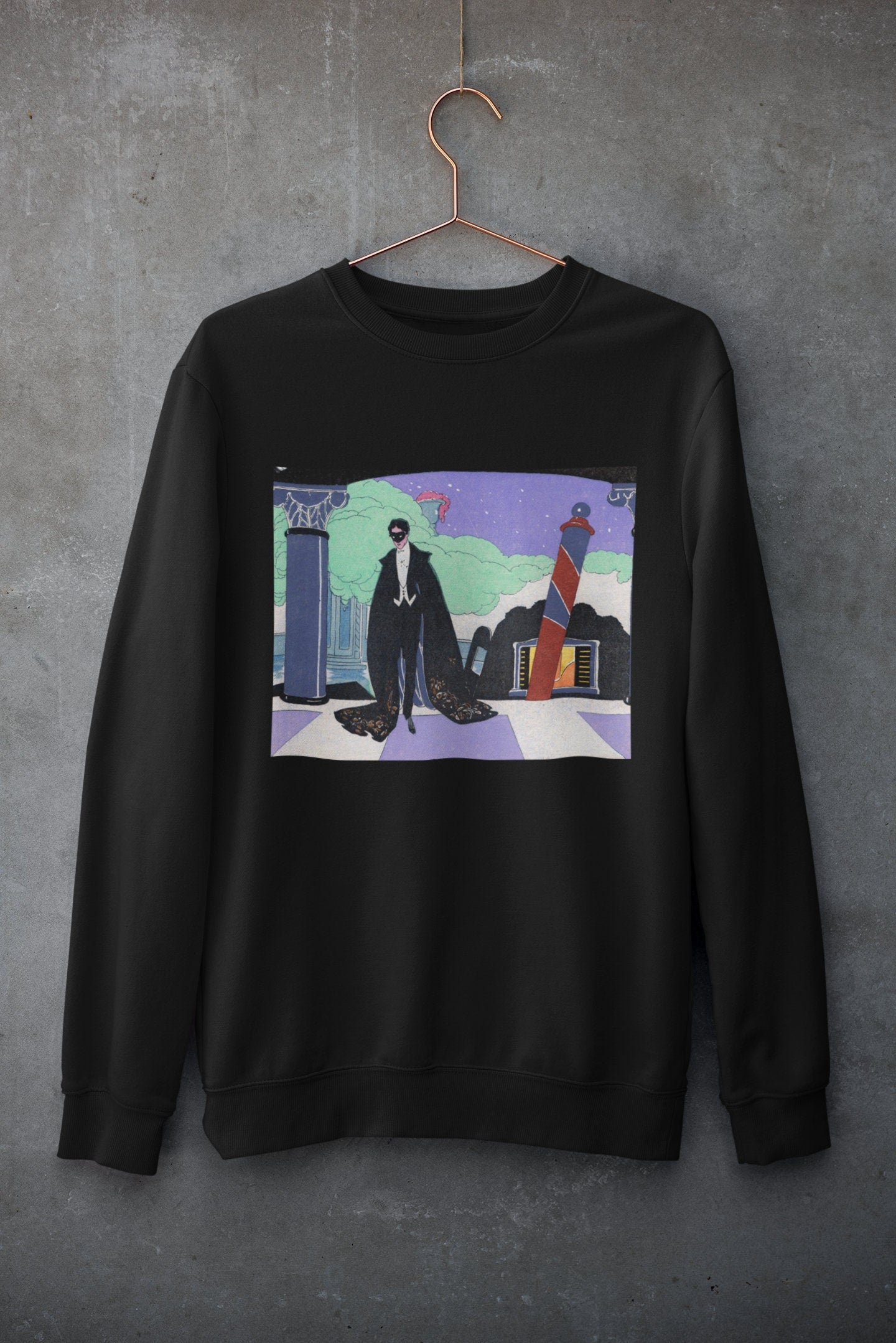 'Man in Mask' Graphic Sweater