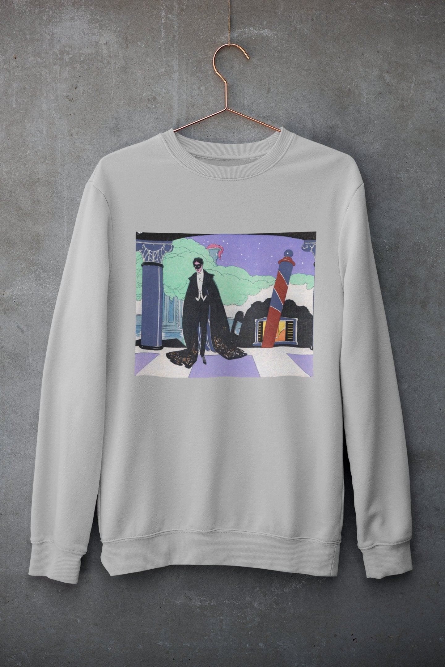 'Man in Mask' Graphic Sweater