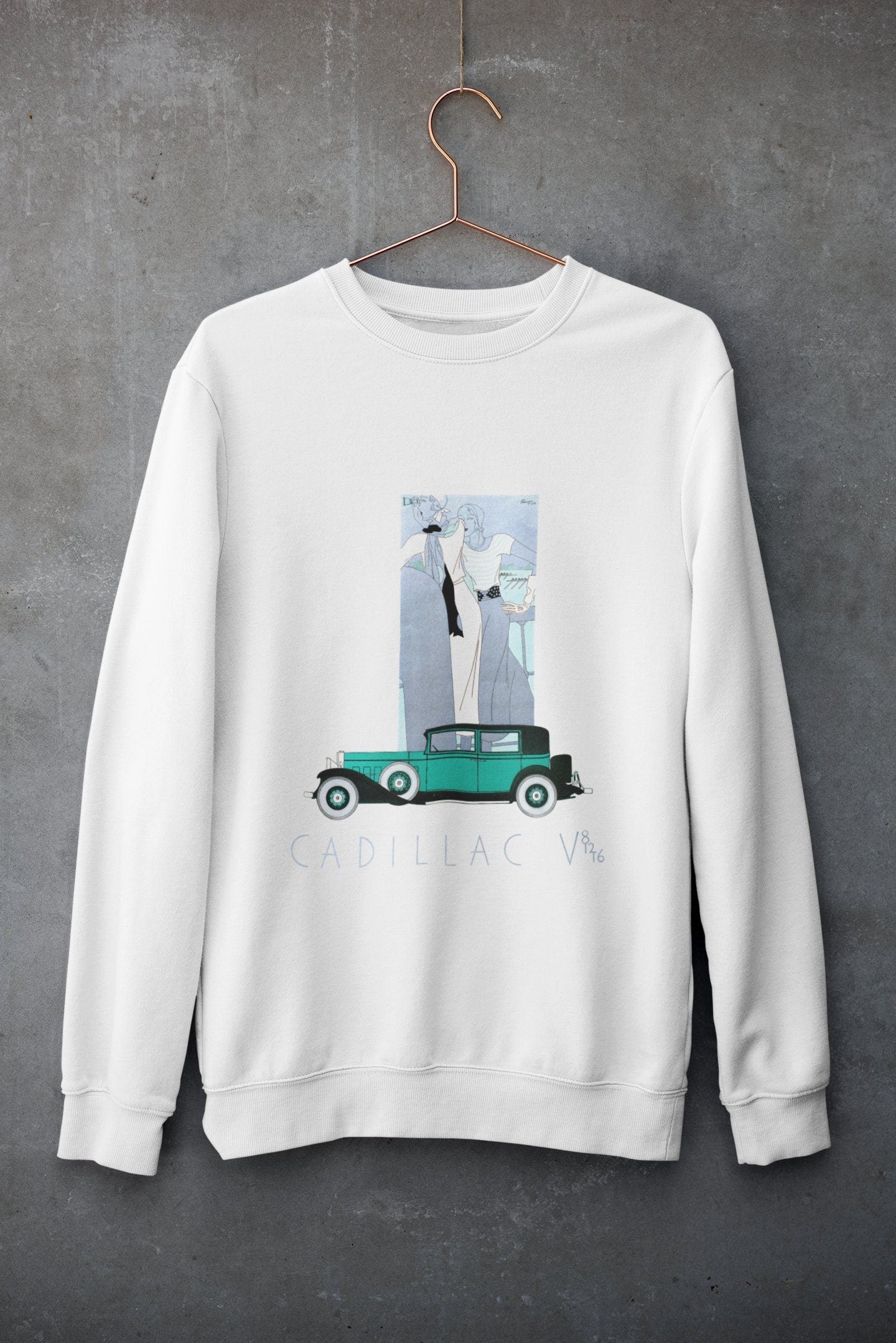 'Cadillac Collection' Graphic Sweater