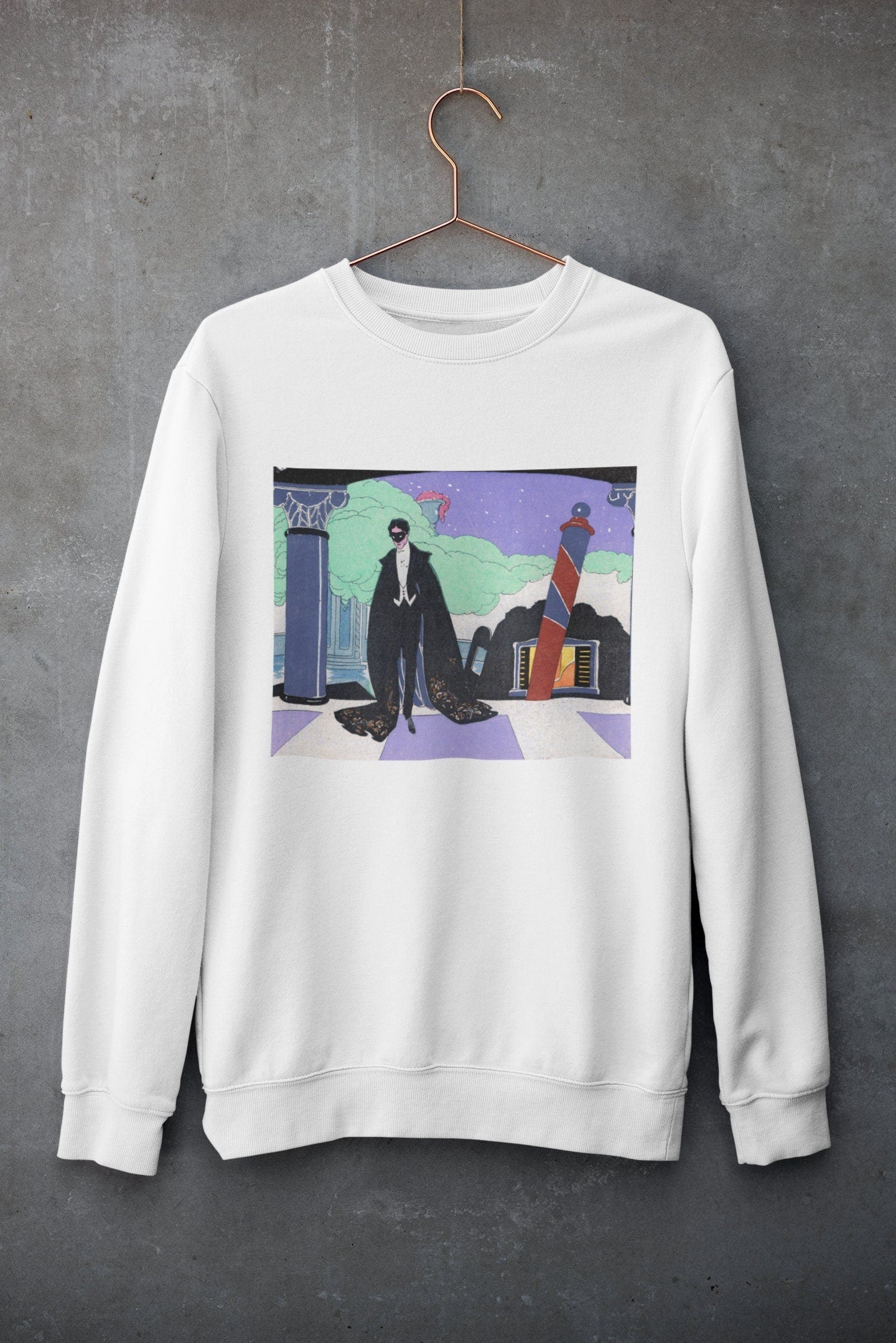 'Man in Mask' Graphic Sweater