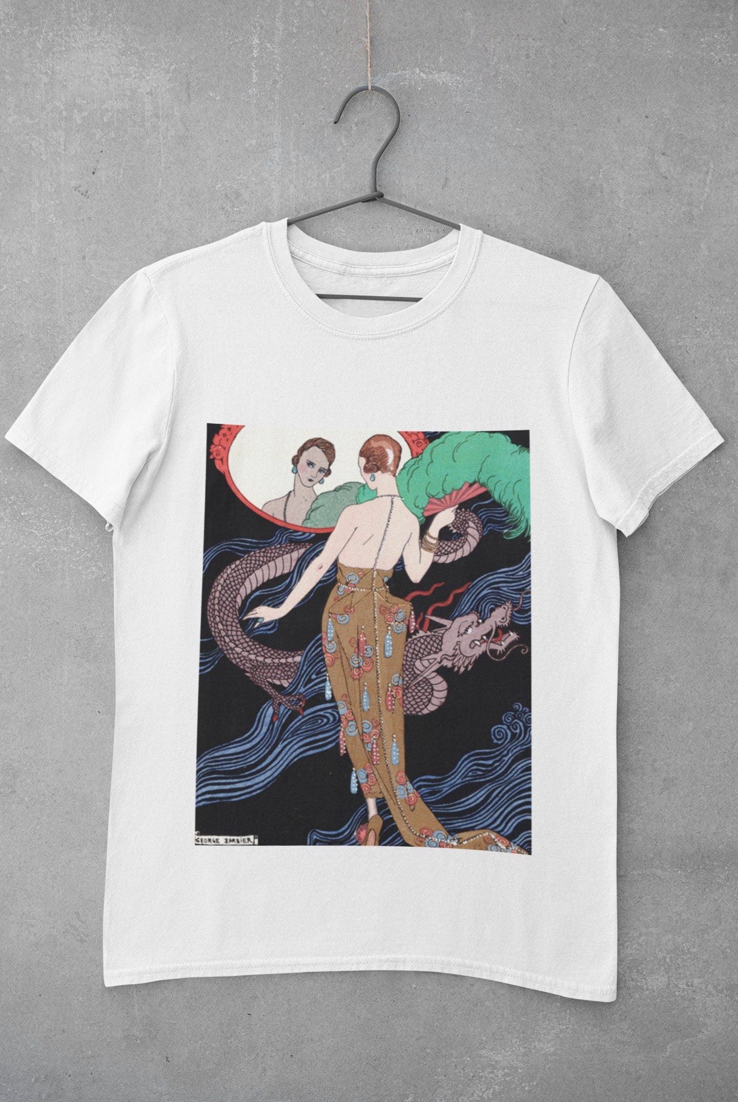 'Lady with Dragon' Graphic T-Shirt