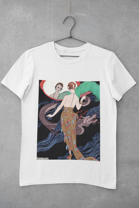 'Lady with Dragon' Graphic T-Shirt