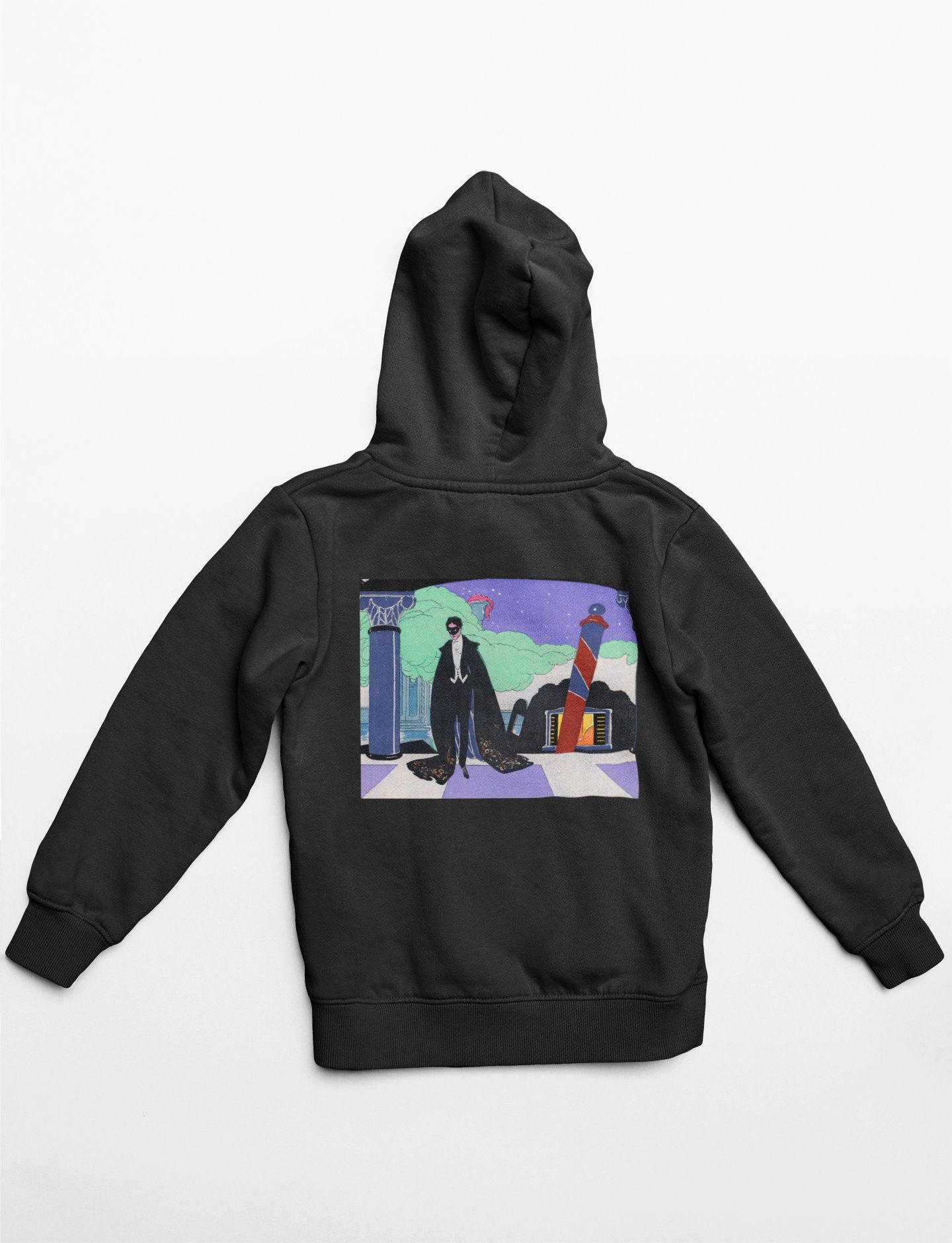 'Man in Mask' Graphic Hoodie