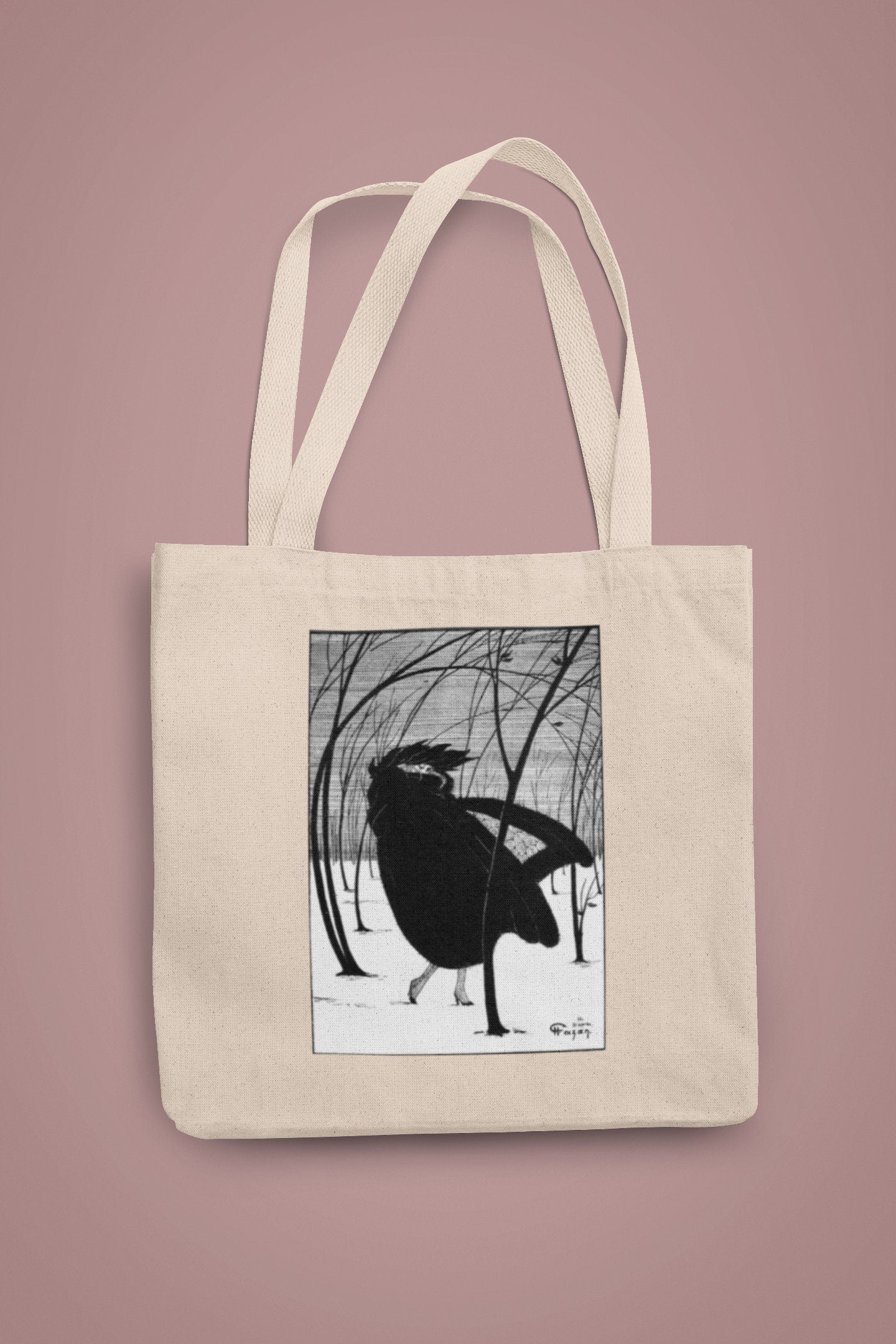 'Winter Lady' Tote Bag