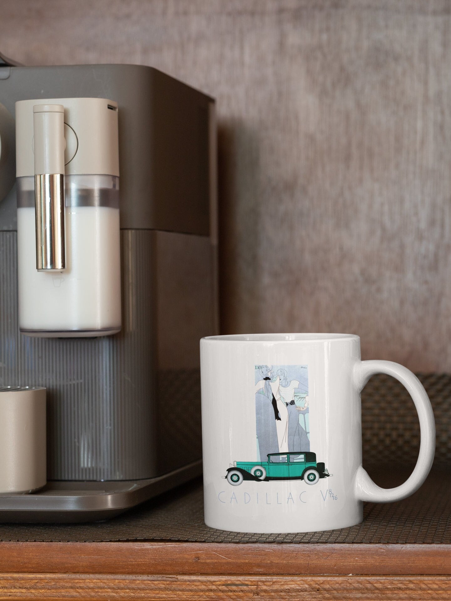 'Cadillac Collection' White Mug