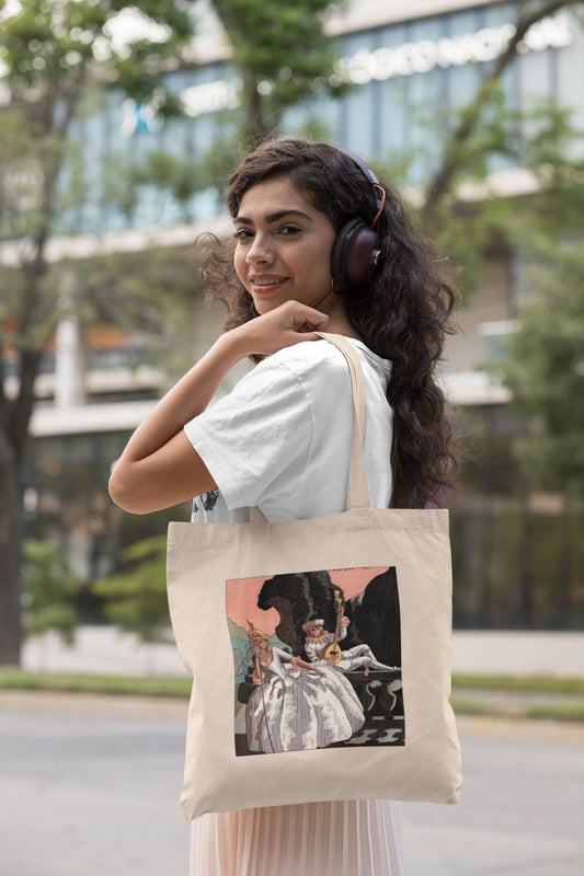 'Lady Being Serenaded' Tote Bag