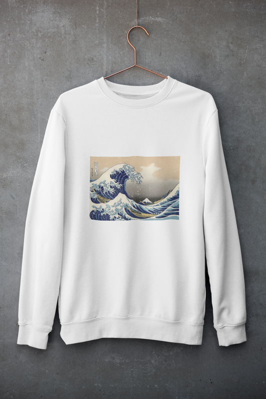 'The Great Wave Off Kanagawa' Hokusai Graphic Sweater