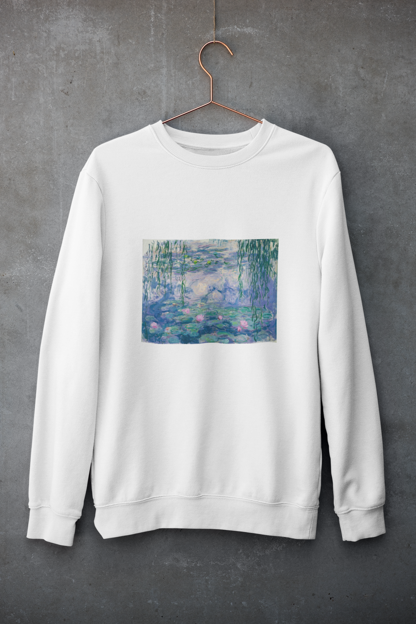 'Water Lilies' Monet Graphic Sweater