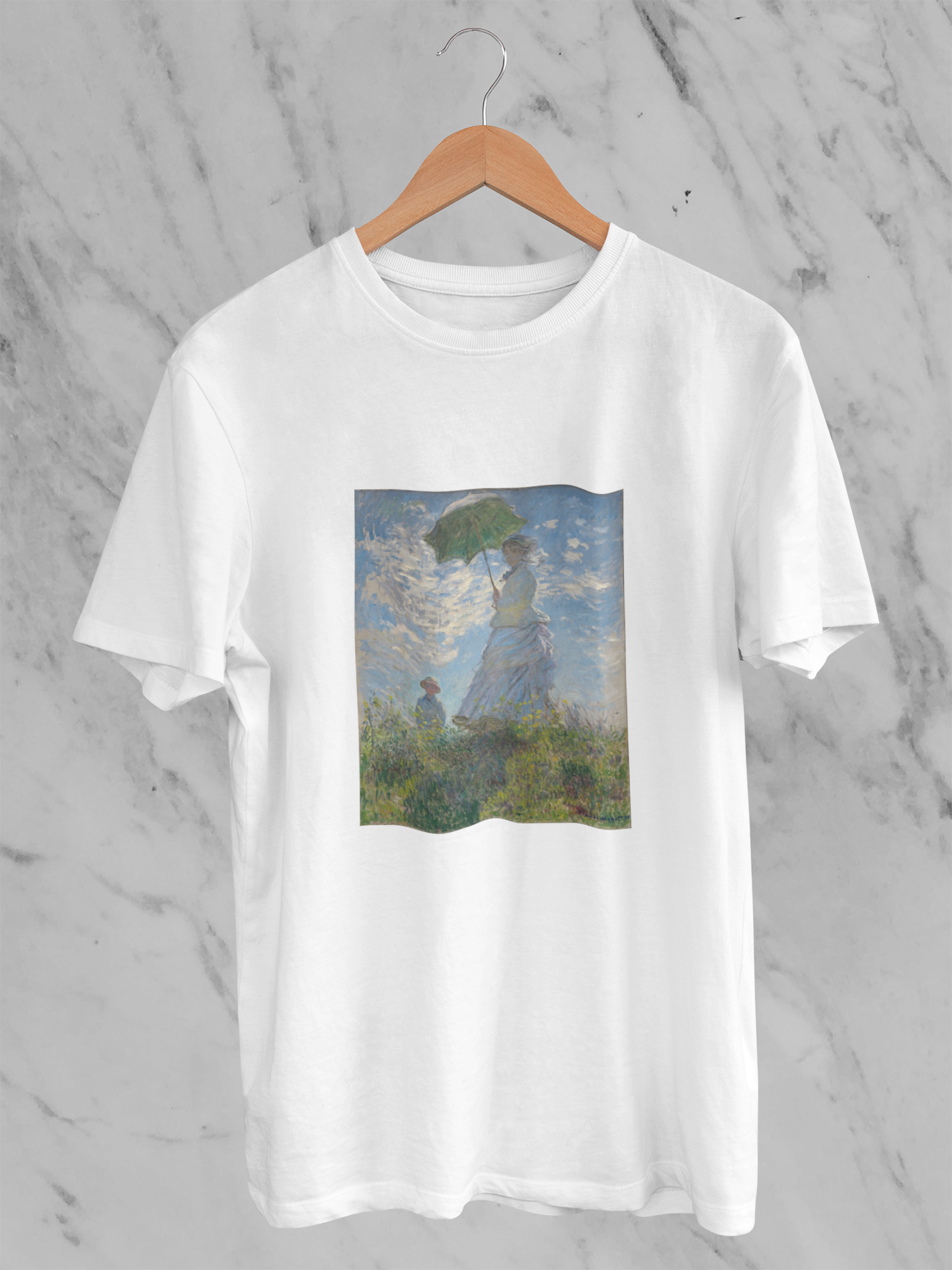 'Woman with a Parasol' Claude Monet Graphic Tee