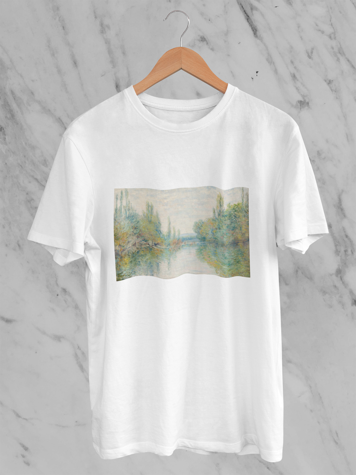 'Un Bras de la Seine près de Vétheuil', Claude Monet Graphic Tee